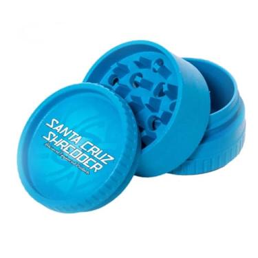 Imagem de Santa Cruz Shredder Moedor de cânhamo biodegradável para ervas, 3 peças, médio, 5 cm (azul)
