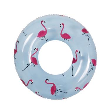 Imagem de Boia Circular Anel Estampada Flamingo 108cm - Bel Lazer