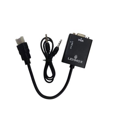 Imagem de Cabo Conversor Hdmi Para Vga + Saida De Audio Lehmox