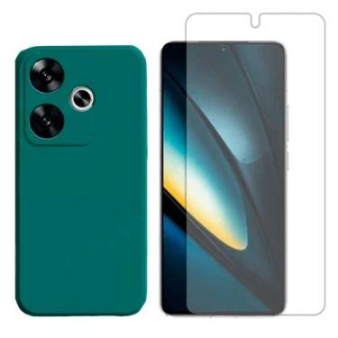 Imagem de Capa Case Aveludada Para Xiaomi Poco F6 + Pelicula Hidrogel - GR Globa