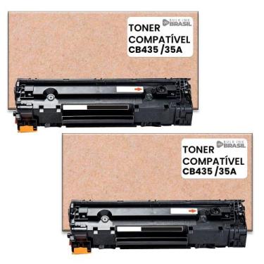 Imagem de kit 2 toner compatível 2K CB435 para impressora HP M-1522N - Bulk Ink 