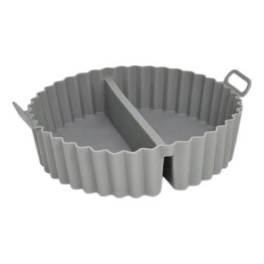 Imagem de Forma de Silicone com Divisórias Protetor Fritadeira Air Fryer Antiade