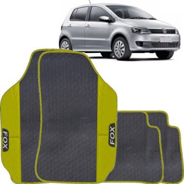 Imagem de Lindo jogo tapete 4 peças carro automotivo  na cor amarelo  volkswagen