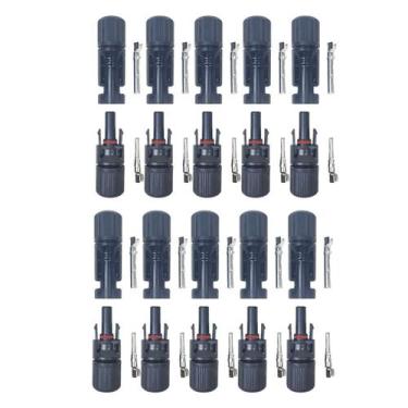 Imagem de Conector MC4 Painel Energia Solar 30A IP67 Kit 10 Pares - Iwiss