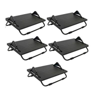 Imagem de 5 Descansos Ergonômicos para os pés em Mdf com Regulagem - MULTIVISÃO
