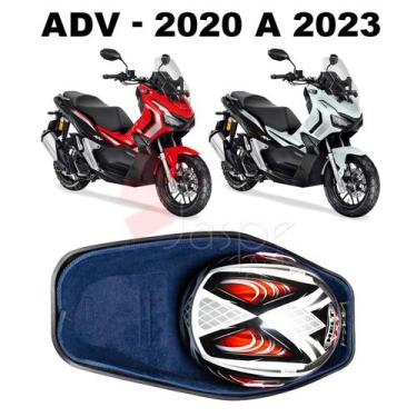 Imagem de Forração Honda ADV 150 Baú Acessório Forro Azul Scooter - Jaspe Ateliê