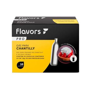 Imagem de Cápsulas de Gás para Chantilly Flavors Pro para Sifão 10un