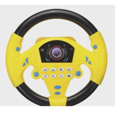 Imagem de Volante Brinquedo musical Som Simulação Driving Car!(amarelo c/ preto)