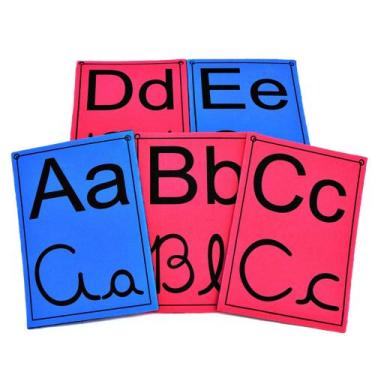 Imagem de Alfabeto De Parede 4 Formas Letras De Forma E Cursiva Em Eva - CRIATIV
