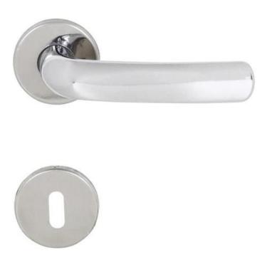 Imagem de Fechadura Para Porta - Luxo - Cromado 40Mm - Arouca Roseta