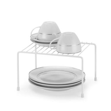 Imagem de Prateleira Organizadora Pequena Branca para Armário e mesa Arthi, U