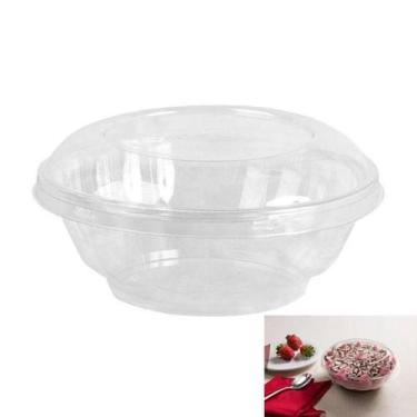 Imagem de Pote com Tampa Galvanotek G682 para Tortas e Sobremesas 1000ml Caixa. 