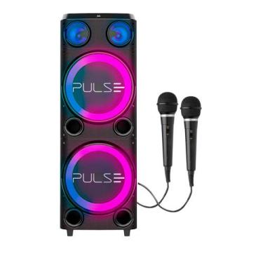 Imagem de Caixa de Som Torre Double Pulse SP508 12'' LED Bluetooth 2300W - 2 Mic