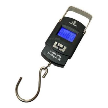 Imagem de Balança Digital Multiuso Pesca Bagagem Pacote Caixa Ate 50kg - MB