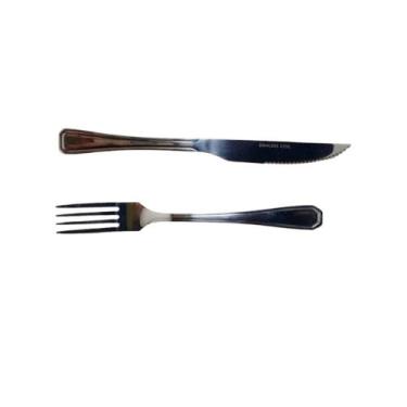 Imagem de Jogo De Talher Garfo E Faca 24 Peças Pra Restaurante - DATERRA