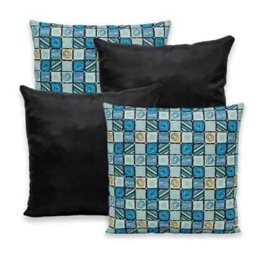 Imagem de Kit 4 Capas de Almofada com Zíper 40cmx40cm Gorgurinho - Dryka Enxovai