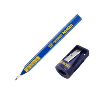 Imagem de Apontador para lapis de carpinteiro 233250 irwin profissional + lápis