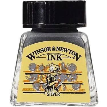 Imagem de Tinta  Nankin para Desenho Winsor & Newton 14ml Silver