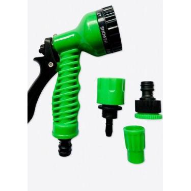 Imagem de Esguicho Jardim Pistola 7 Jatos Bico E Engate Mangueira - Nakasaki