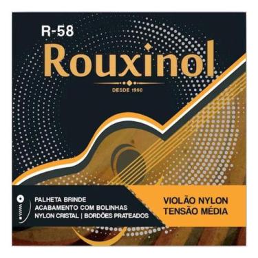 Imagem de Encordoamento Violão Nylon Rouxinol Tensão Média R58