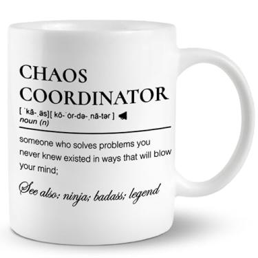 Imagem de JRTW Caneca Chaos Coordinator, Chaos Coordinator, Chaos Coordinator, Chaos Coordinator Gifts, Case Manager Gifts, Best Boss Gifts, Chaos Coordinator Gifts Coffee Cup for Boss Coworkers