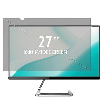 Imagem de ANBAC Escudo de tela de privacidade para desktop de 27 polegadas para monitor amplo 16:10 - Capa de tela antirreflexo para privacidade de computador | Protetor de tela com bloqueio de luz azul |