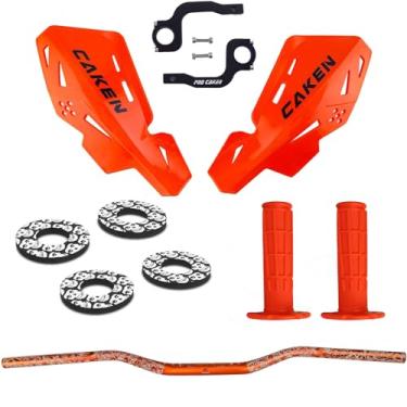Imagem de PRO CAKEN Universal 7/8" 22 mm e 1 1/8" 28mm guidão com protetores de mão kit de suporte CNC para motocross motocross ATV Scooter para CRF KLX KX LTR TRX SX SXF EXC XCW Grizzly Hawk 250 bicicletas