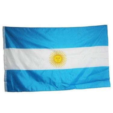 Imagem de Bandeira da Argentina Dupla Face - 90cm x 150cm - Extra Festas