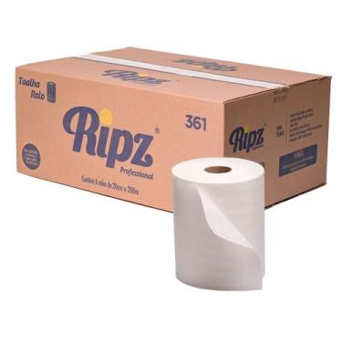 Imagem de Toalha Rolo RIPZ 200m com 6 Rolos de 24G