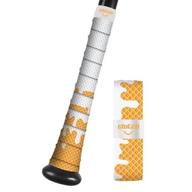 Imagem de Clutch Sports Apparel Fita de aderência e aderência para taco de beisebol e softbol - Gotejamento de sorvete de baunilha