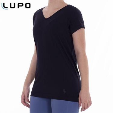 Imagem de Camiseta Feminina Fitness Comfortable Lupo Sport 71600, Preto, P