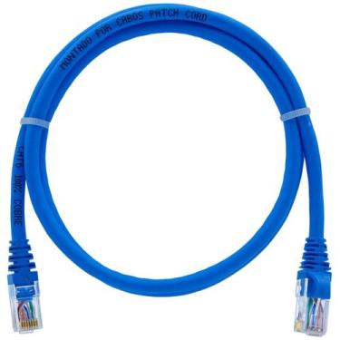 Imagem de Cabo De Rede 1 Metro Patch Cord Cat6 UTP Furukawa Azul - CABOS PATCHCO