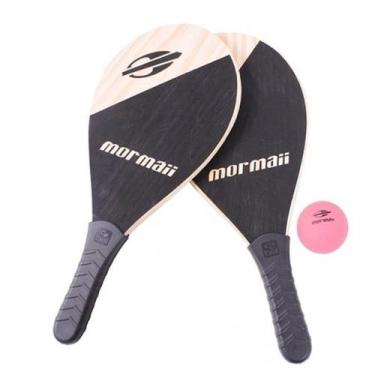 Imagem de Kit Raquetes De Praia - Frescobol Mormaii 2 Raquetes 1 Bola