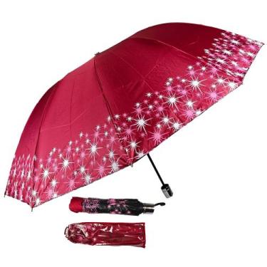 Imagem de Guarda Chuva Colorida Contra Vento Cabe Na Bolsa Grande Dobrável Resis