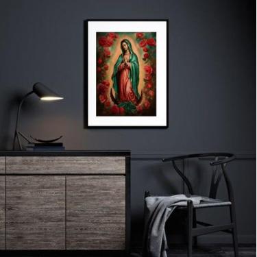 Imagem de Quadro Sacro Nossa Senhora De Guadalupe - 60x48cm - Quadros On-line, M