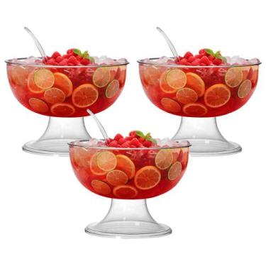 Imagem de Kit c/3 Bomboniere para Doces Decoração De Festas Acrílico - 3T