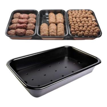 Imagem de Bandeja Expositora Tecnovacuum 44x28x7cm Preto Organize seu Freezer Ba
