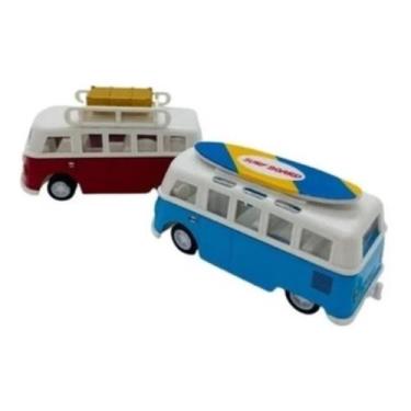 Imagem de Mini Carrinho Kombi de Ferro Metal Movido a Fricção Brinquedo Infantil