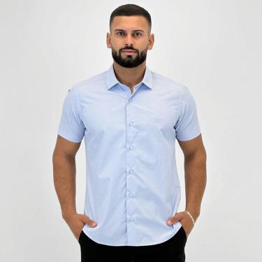 Imagem de Camisa Baumgarten Slim Xadrez Manga Curta Masculina-Masculino