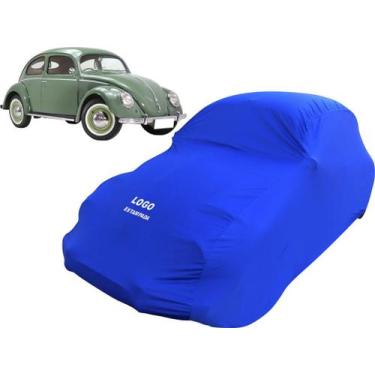 Imagem de Capa Automotiva Volkswagen Fusca Tecido Helanca Cor Preta - Mz, Azul