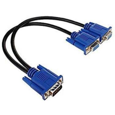 Imagem de Cabo De Vídeo Vga Y Splitter Divisor 30Cm Duplo Mbtech