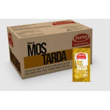 Imagem de Mostarda Sache 6g com 189 Unidades - Aurea
