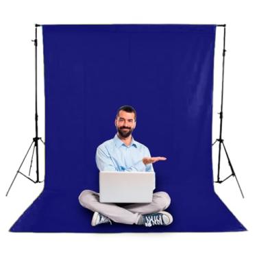 Imagem de Tecido Fundo Infinito Fotográfico Chroma Key 1,90 X 3,00 Mts (Azul Royal)