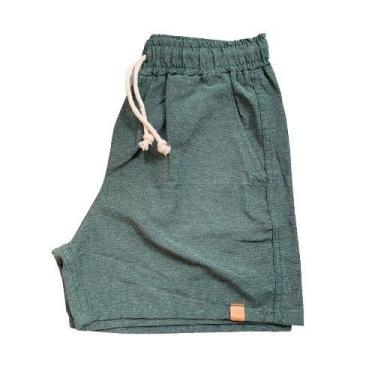 Imagem de Short Mauricinho Fio Tinto Linho 3 Bolsos - C&C, Verde militar, P