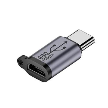 Imagem de YuanHolumid Adaptador USB C/Lightning para Micro USB, conversor tipo C/Micro USB fêmea para Lightning macho, conector USB C/Micro USB para Mini USB, extensor micro USB/iluminação para USB C