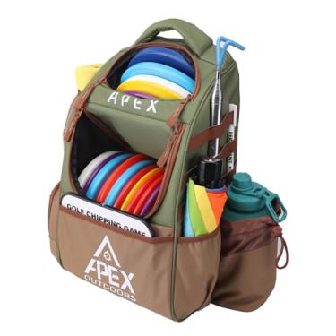Imagem de Apex Outdoors Saco De Golfe De Disco, Mochila De Golfe De Disco Com Capacidade De 21+ Discos, Sacos De Golfe De Frisbee Duráveis E Leves Com Vários Bolsos De Armazenamento