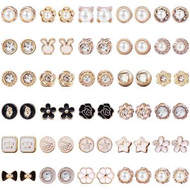 Imagem de NEWITIN 30 Pares De Brincos Magnéticos Para Mulheres, Brincos De Pressão, Zircônia Cúbica Incrustada, Brincos De Pérola, Brincos Magnéticos Da Moda, Brincos Sem Piercing Para Mulheres