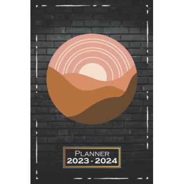 Imagem de Planner 2023-2024: Landscape, Art | A5 (6x9) | From Monday to Sunday | One Week on a Double Page | with Monthly Overview | Softcover | Motive | qb1