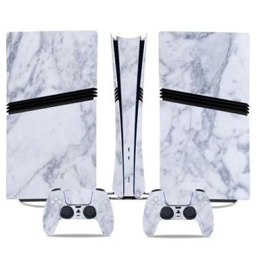 Imagem de Adesivo Skin para PS5 Pro Digital Edition, capa protetora de vinil para console e controle PS5 Pro (branco)