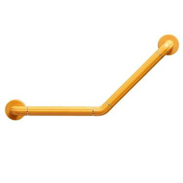 Imagem de Compacto Trilhos do banheiro Barra de apoio para deficientes físicos de segurança do banheiro Montada na parede ao chão Corrimão giratório de segurança tipo L de 135 graus Estrutura de suporte